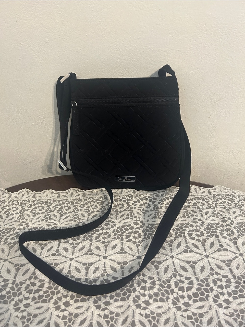 Vera Bradley Black Crossbody Quilted Purse